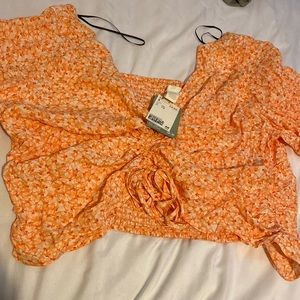 orange flower top